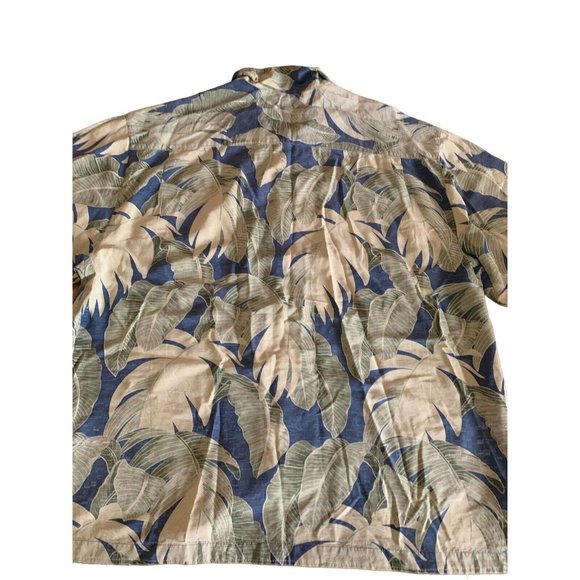 Jamaica Jaxx Silk Shirt Mens Size XXL Hawaiian Floral Short Sleeve Button Up SEE - Picture 8 of 8